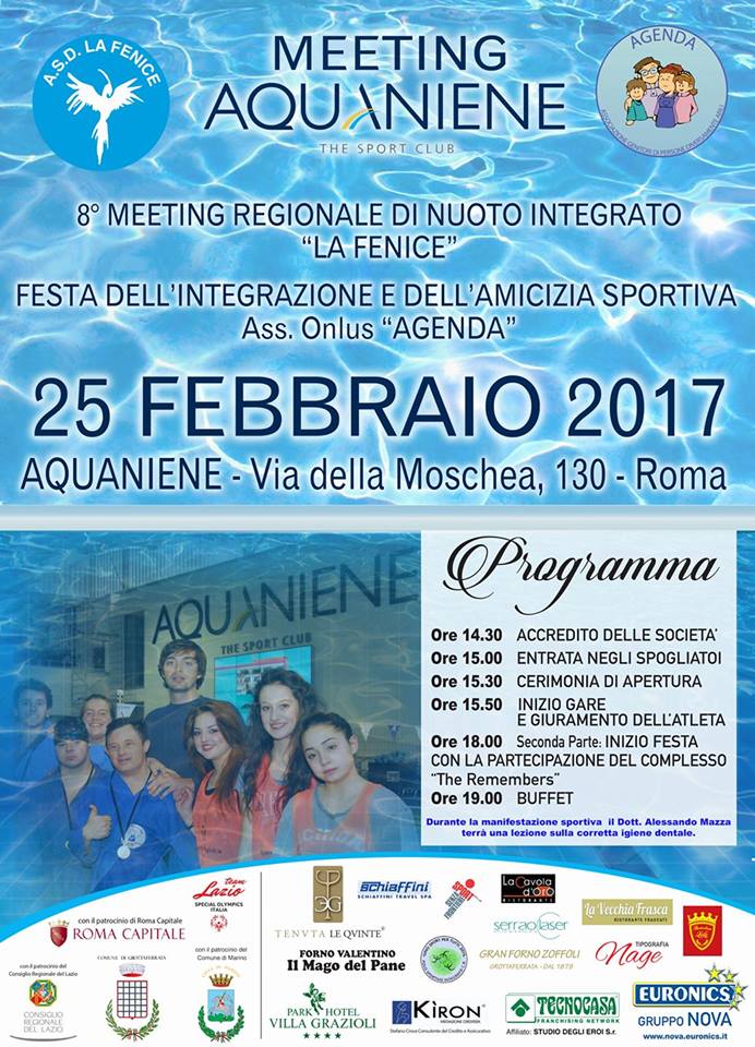 LOCANDINA MEETING 2017 - festa integrazione e amicizia - La Fenice - Agenda Onlus